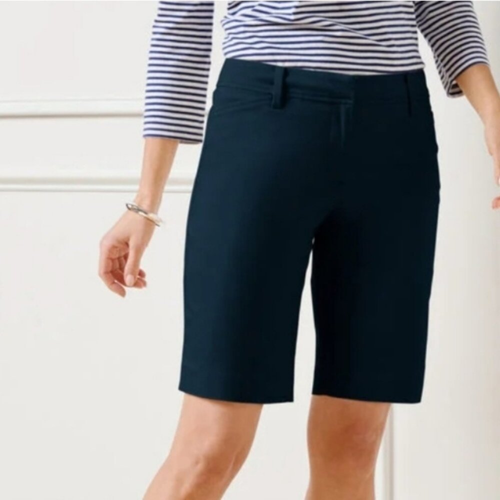 Talbots Perfect Shorts Indigo Blue Size 16WP